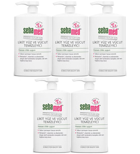 Sebamed Yüz ve Vücut Temizleyici Likit 300 ML (5 Li Set)