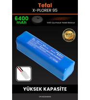 Tefal X-Plorer 95 6400mAh Robot Süpürge Bataryası - Gerçek Kapasite, Maksimum Güvenlik