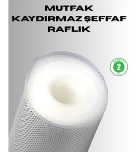 Kaydırmaz Şeffaf Raflık Çekmece Örtüsü 45X300 Cm
