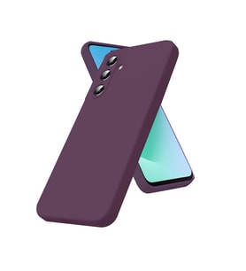 Samsung Galaxy S25 FE Kılıf Biye Yumuşak Silikon Case (Mürdüm)