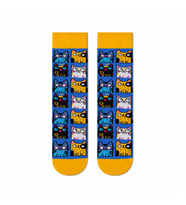 Carnaval Neon Kedi Yüzleri Unisex Soket Çorap
