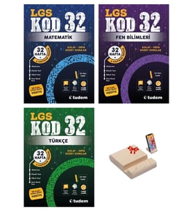 LGS 8. SINIF KOD32 MATEMATİK FEN VE TÜRKÇE SORU BANKASI 3LÜ SET