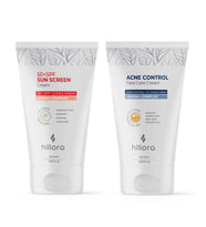 Hillora Güneş Kremi 50 SPF + Hillora Akne Kontrol Yüz Bakım Kremi Set