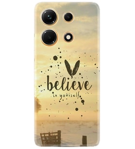 Infınix Note 30 Kılıf Resimli Desenli Baskılı Silikon Belive in Yourself 1316
