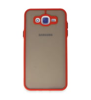 Samsung Galaxy J7 Kılıf Montreal Silikon Kapak - Kırmızı