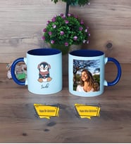 Tatlı Penguen Kupa Bardak Lacivert Fotoğraflı Tıp Bayramı Hediyesi Hemşireler Günü Hediyesi