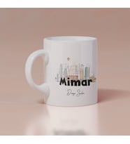 Kadın Mimar Baskılı Kupa Kişiye Özel