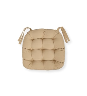 Sandalye Minderi Oval 43x43 Cm - Camel