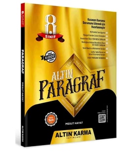 Altın Karma Yayınları 8. Sınıf Paragraf Altın Soru Bankası