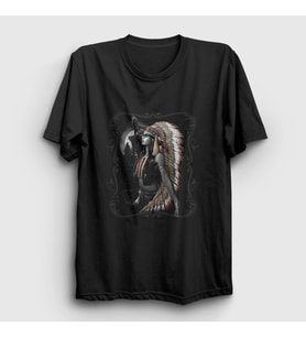 Presmono Unisex Siyah Lady Indian Kızılderili T-Shirt 306783tt