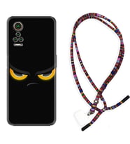 General Mobile GM 21 Pro GM 22 Pro Plus Kılıf Boyun Asklı Rasta Silikon Black Eyes 1644