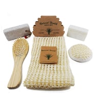 Doğal Sisal Banyo Lifi Kese 5'li Banyo ve Duş Seti