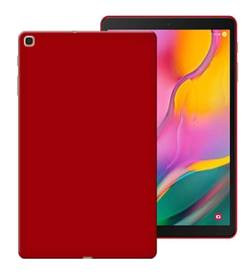 Samsung Galaxy Tab A T510 Rubber Yıkanabilir Silikon Kılıf (Kırmızı)