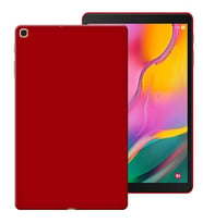 Samsung Galaxy Tab A T510 Rubber Yıkanabilir Silikon Kılıf (Kırmızı)