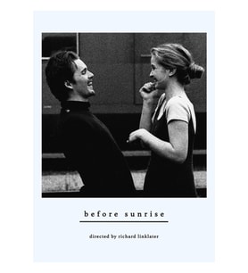 Before Sunrise Sunset Midnight Richard Linklater Julie Delpy Ethan Hawke Tablo Ahşap Poster