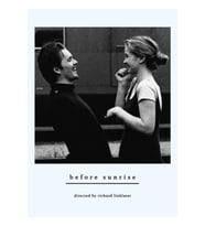Before Sunrise Sunset Midnight Richard Linklater Julie Delpy Ethan Hawke Tablo Ahşap Poster