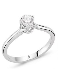 Romeo Pırlanta 0.15 Ct Tektaş Yüzük  RM20048 (Çok Renkli)