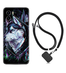 Vivo Y15S Y32 Y33S Y51 Y53S Kılıf Boyun Askılı Silikon Dog Eyes 1761