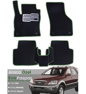 KİA SORENTO (2002-2009) Uyumlu EVA Paspas Tam Set–Araca Özel,Kolay Montaj,Su Geçirmez