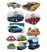 Arabalar Sticker Set-8 11 Parça Telefon, Tablet, Defter, Laptop Sticker