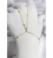 316L Çelik Gold Renk Top Zincirli Kadın Şahmeran 5886