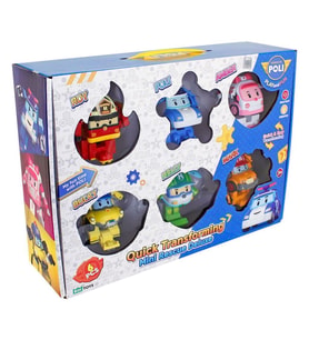Nessiworld  POLI ZR-915 Robocar Poli Quick Transforming Mini Rescue Deluxe Set