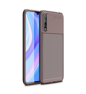 Lexroo Huawei P Smart S (Y8P) Kılıf Negro Silikon Kılıf - Kahverengi