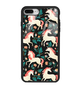 iPhone 7 Plus Unicorn Desenli Tasarımlı Glossy Telefon Kılıfı