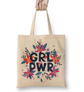 Grl Pwr Girly Power Bez Çanta Uzun Saplı