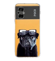 PrintiFy Xiaomi Poco M5 ile Uyumlu 1mm Slim Fit Köpek 3 050f Baskılı Şeffaf  Kılıf