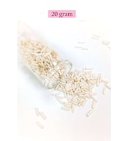 Uzun Boru Kesme Boncuk Çap 2mm Uzunluk 10 mm - 20 Gram - Açık - BNC259