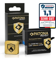 Protect AHDBT-801 Batarya 1250 mAh Yedek Batarya GoPro Hero 5 Hero 6 Hero 7 Hero 8 AHDBT801 AABAT001 AABAT 001 601-10197-00 AABAT-001-AS ASST1 CHDHX-501 AABAT-001 ile Uyumlu AHDBT-5 01