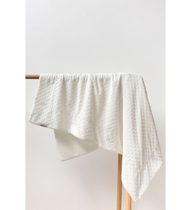 Nohut Desenli Kuzu Astarlı Çift Kat 108x85 cm. Battaniye