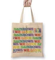 We Love Rainbows Bez Çanta Uzun Saplı