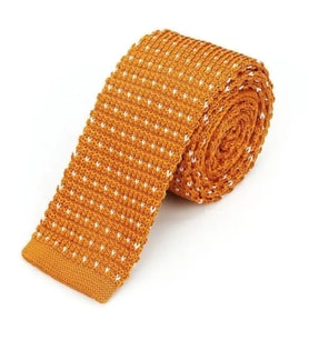 Omark Cotton Portakal Turuncu Örme Kravat