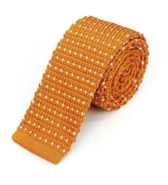 Omark Cotton Portakal Turuncu Örme Kravat