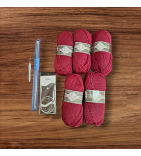 ÖRGÜ KİTİ (Bordo)