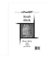 Ponart Kraft Defter Spralli 35x50 cm. 15 Yaprak 