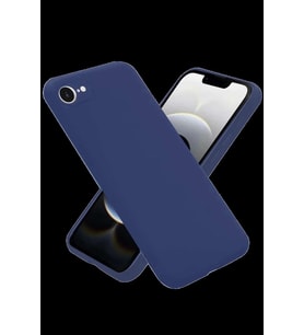 iPhone 16E Kılıf Nano içi Kadife Silikon - Lacivert