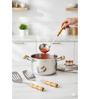 Bambum Mundo - Bambu Saplı Kepçe - 34-9,5cm