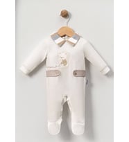 AYICIK NAKIŞLI PATİKLİ BEBE ERKEK TULUM (Çok Renkli)