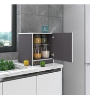 Kenzlife kapaklı mutfak dolabı melek29 gri 039x029x29 banyo ofis komodin (m)