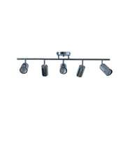 Rsylight Metal Modern 5 Li Krom Kaplama Led Spot Avize Günışığı Ampullü