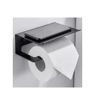 Dekoratif Metal Banyo Wc Kağıt Rulo peçetelik Tuvalet Banyo Peçete Askısı (Siyah)