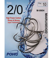Pohu M-9904 2/0 Numara 10'lu Paket Olta Iğnesi