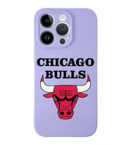 Apple iPhone 14 Pro  Lansman Kılıf Chicago Bulls  Tasarımlı Altı Kapalı İçi Kadife Kaplı  Kapak (Şeffaf)