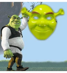 Yeşil Shrek Maskesi