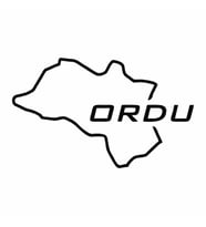 Ordu Harita Araba Sticker siyah 17x10 CM (Siyah)