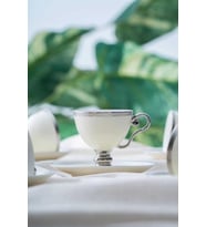 Acar HXF-06551 Thelma Silver Kırık Beyaz 6lı Kahve Fincan Takımı