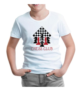 Satranç - Kulüp Beyaz Çocuk Tshirt